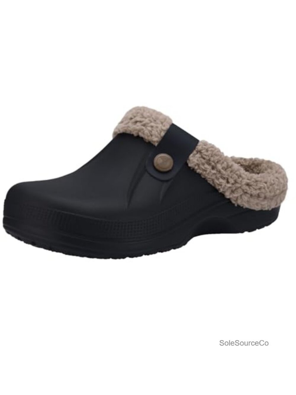 Fur Lined Clogs Fuzzy Slippers Memory Foam Slip-On Waterproof